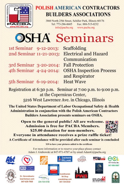 OSHA Seminars OSHA Seminars